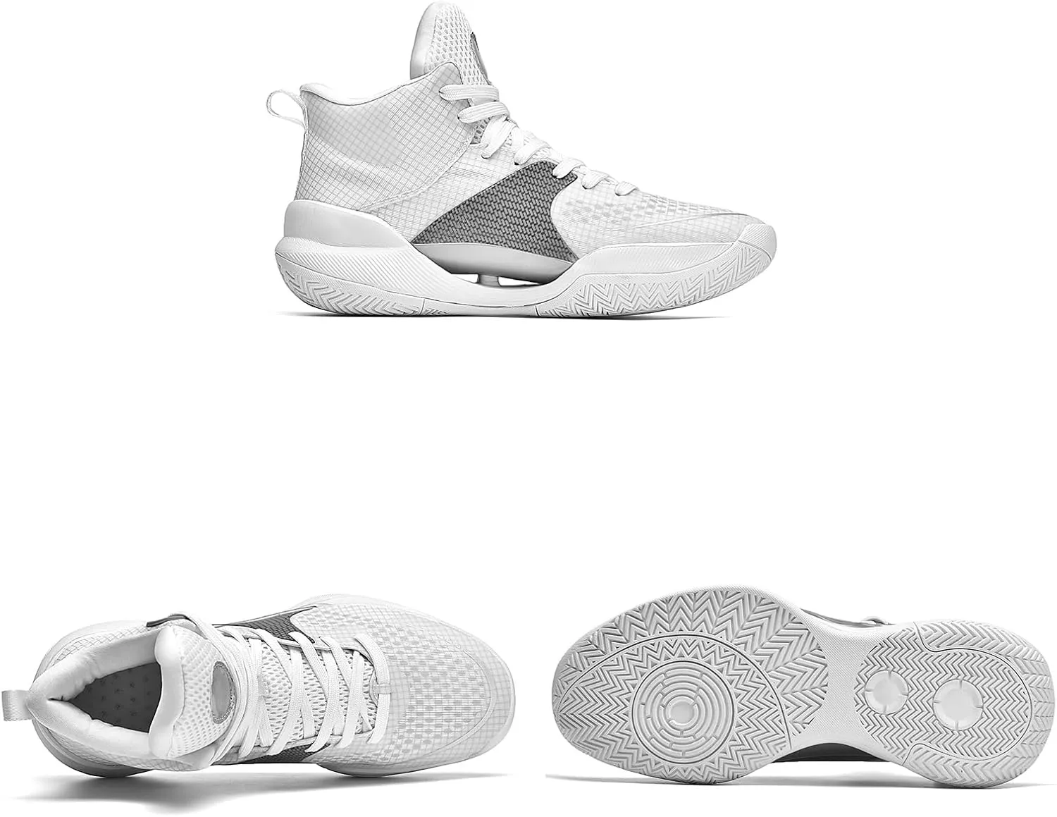 Womens Mens Basketball Shoes Fashion Athletic Sneakers Breathable Leightweight Non Slip High Top Outdoor Sport Shoe