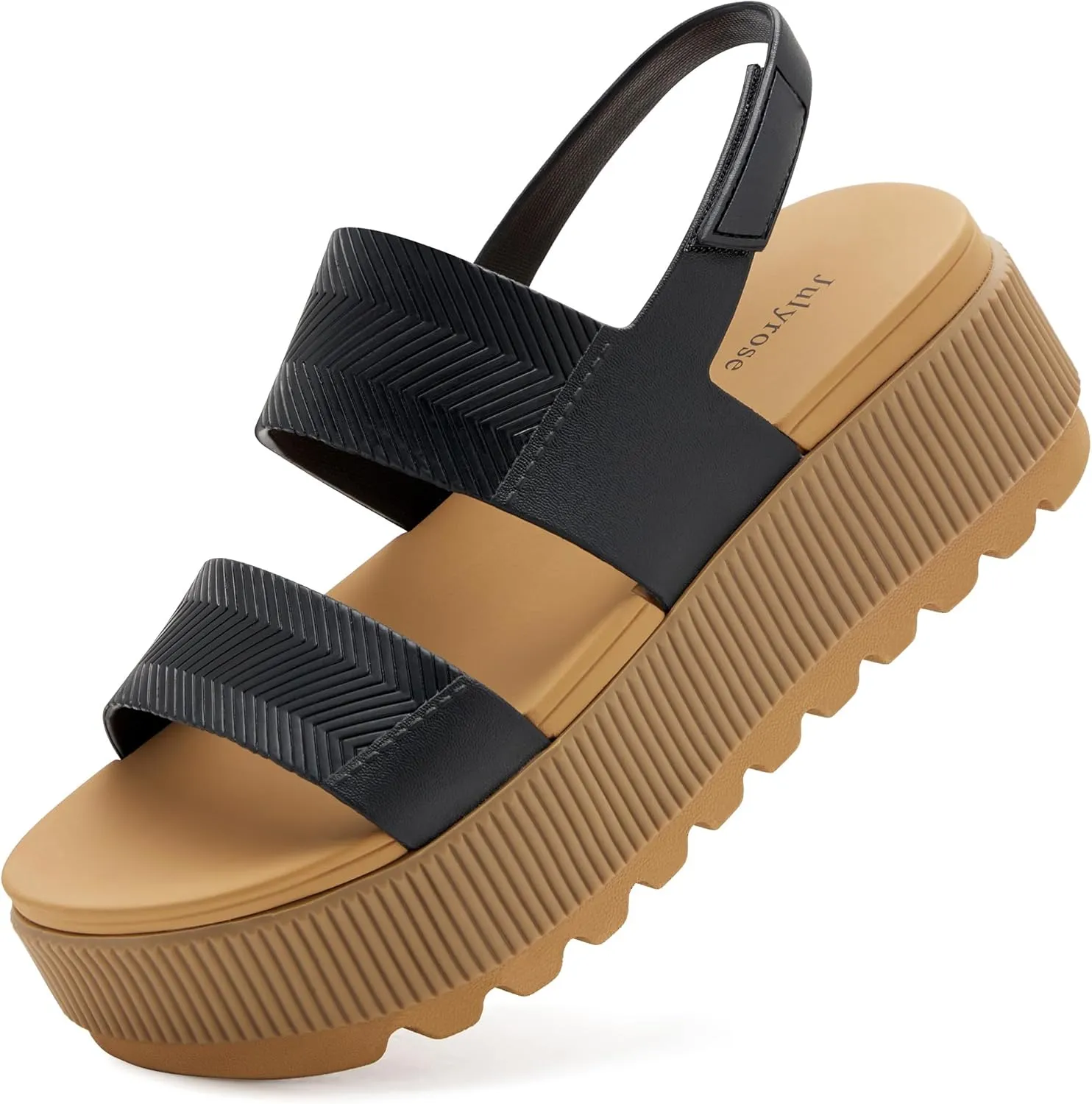 Women's Platform Sandals Lug Sole Comfortable Sandals Lightweight Water-Friendly Summer Beach Sandals