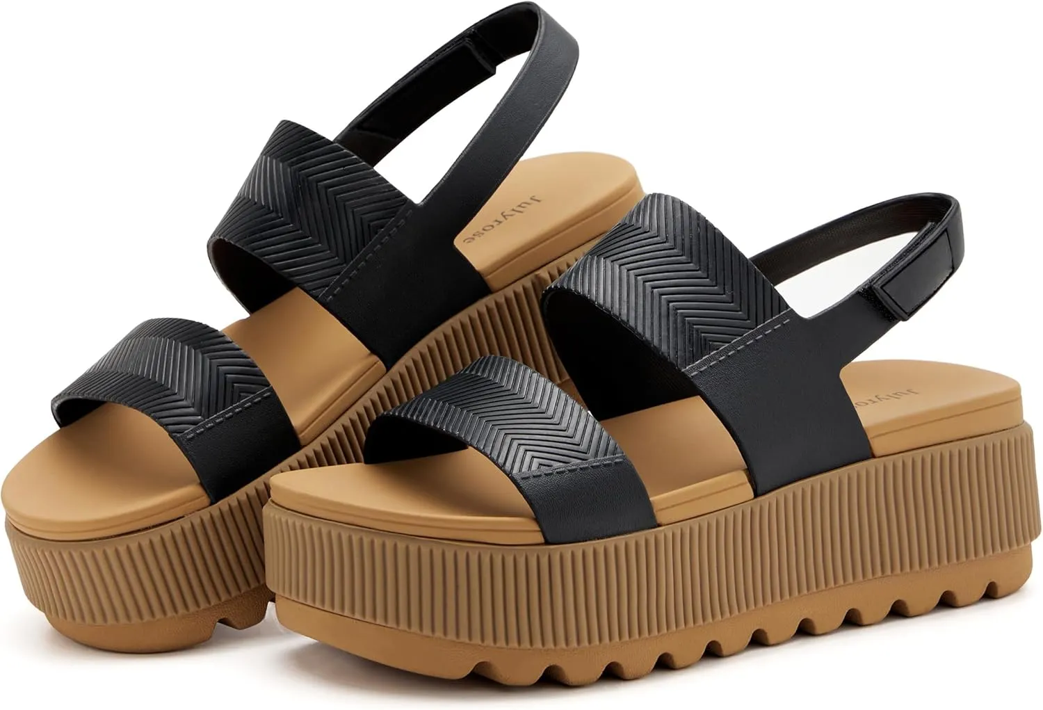 Women's Platform Sandals Lug Sole Comfortable Sandals Lightweight Water-Friendly Summer Beach Sandals