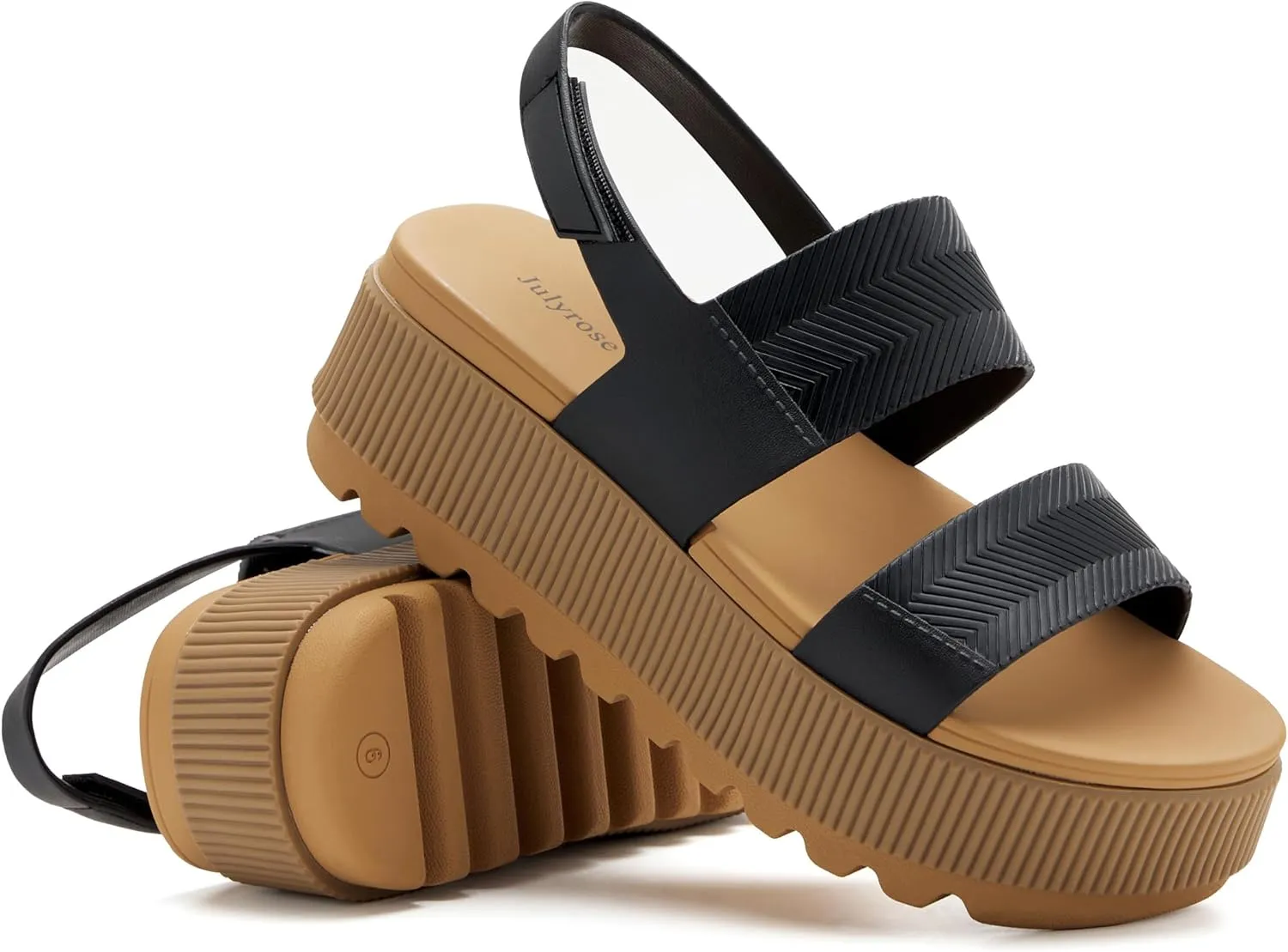 Women's Platform Sandals Lug Sole Comfortable Sandals Lightweight Water-Friendly Summer Beach Sandals