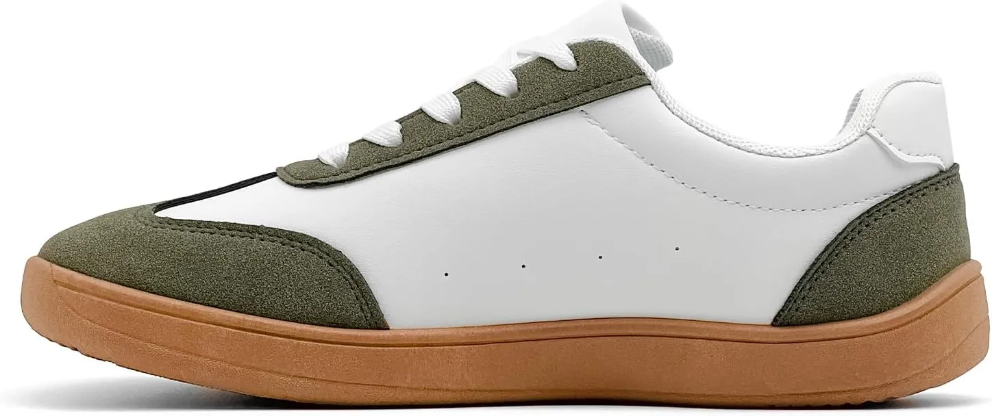 Women's Retro Low Top Sneakers Fashion Trainning Sneakers Casual Walking Shoes for Women/Men Gum Sole Walking Footwear Non Slip Trainers