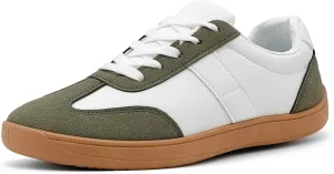 Women's Retro Low Top Sneakers Fashion Trainning Sneakers Casual Walking Shoes for Women/Men Gum Sole Walking Footwear Non Slip Trainers