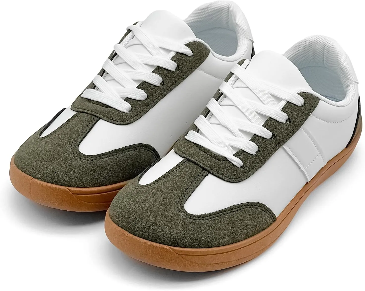 Women's Retro Low Top Sneakers Fashion Trainning Sneakers Casual Walking Shoes for Women/Men Gum Sole Walking Footwear Non Slip Trainers