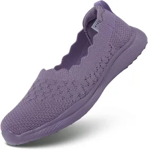 Womens Walking Shoes Slip on Loafer Sneakers Mesh Casual Ballet Flat Nurse Casual Dress Clothes Work Shoes
