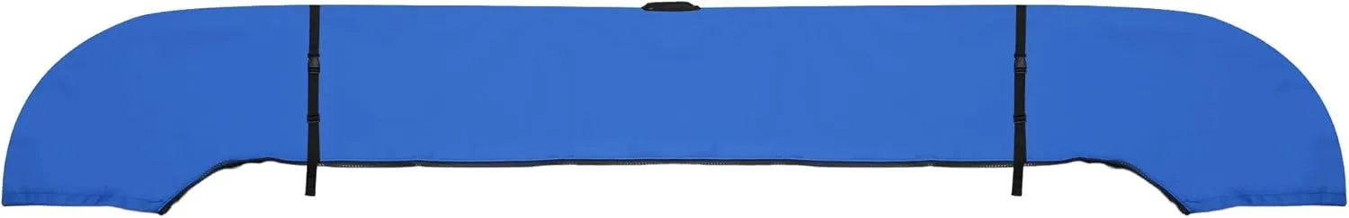 X AUTOHAUX Square Frame Bimini Top Storage Boot Cover with Stern Light Hole Boat Bimini Storage Bag with 2 Fixed Straps for 3 Bow 4 Bow 1 Set