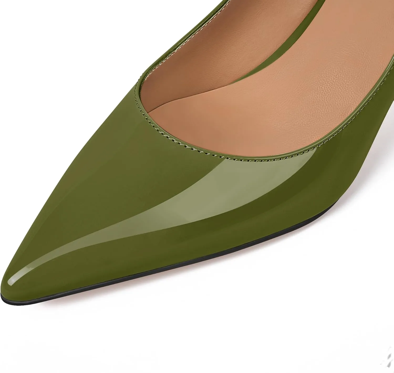 XINIUNIU Heeled Mules for Women Rhinestone Heels Pointed Toe Slip On 2.5 Inch Kitten Stiletto Closed Toe Sandals Dress Wedding Pump Shoes