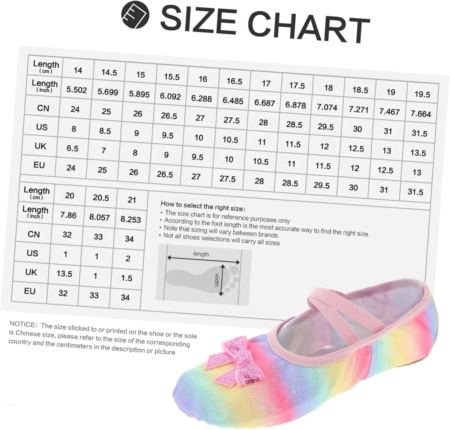 YARNOW Iridescent Ballet Slippers Comfortable Dance Shoes for Soft Sole Design for Practice and Performances No