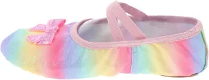 YARNOW Iridescent Ballet Slippers Comfortable Dance Shoes for Soft Sole Design for Practice and Performances No