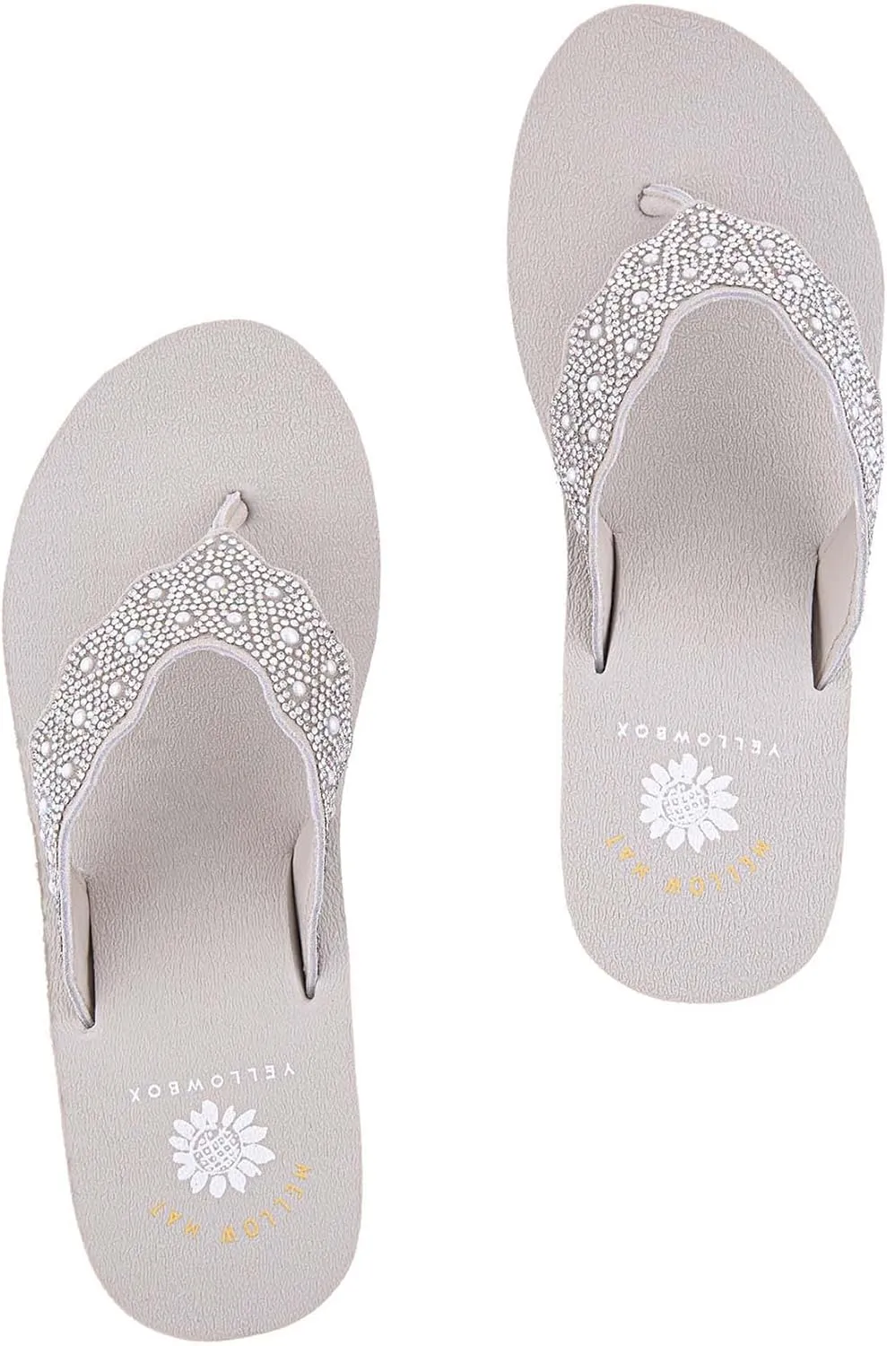 Yellow Box Women's Winny Wedge Sandal, Round Toe, Medium-High 2.75 Inch Heel, 1 Inch Platform Comfortable Flip-Flop