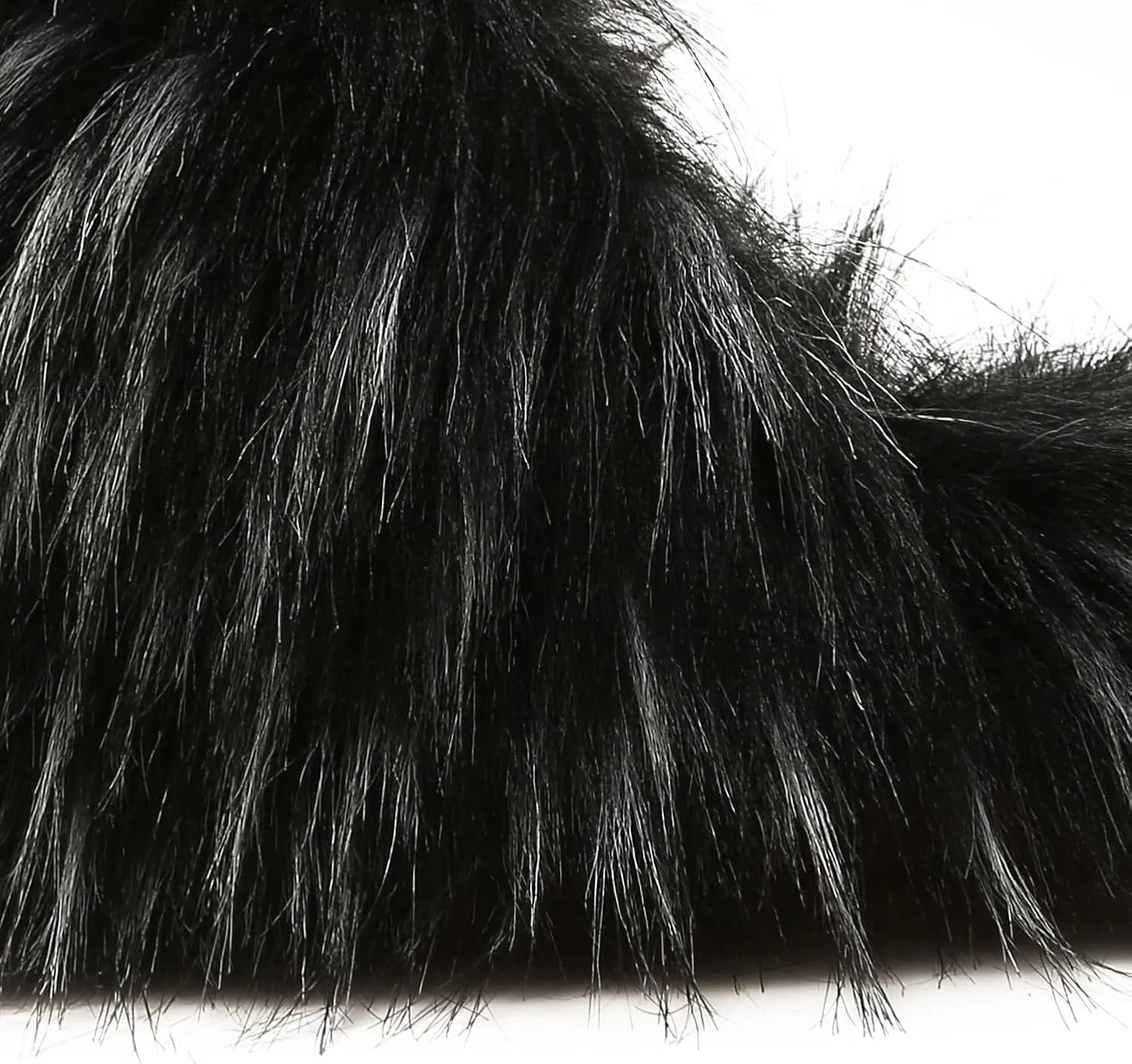 YESBOR Women's Faux Fur Fluffy Fuzzy Slippers Closed Toe Warm Winter House Slides Shoes